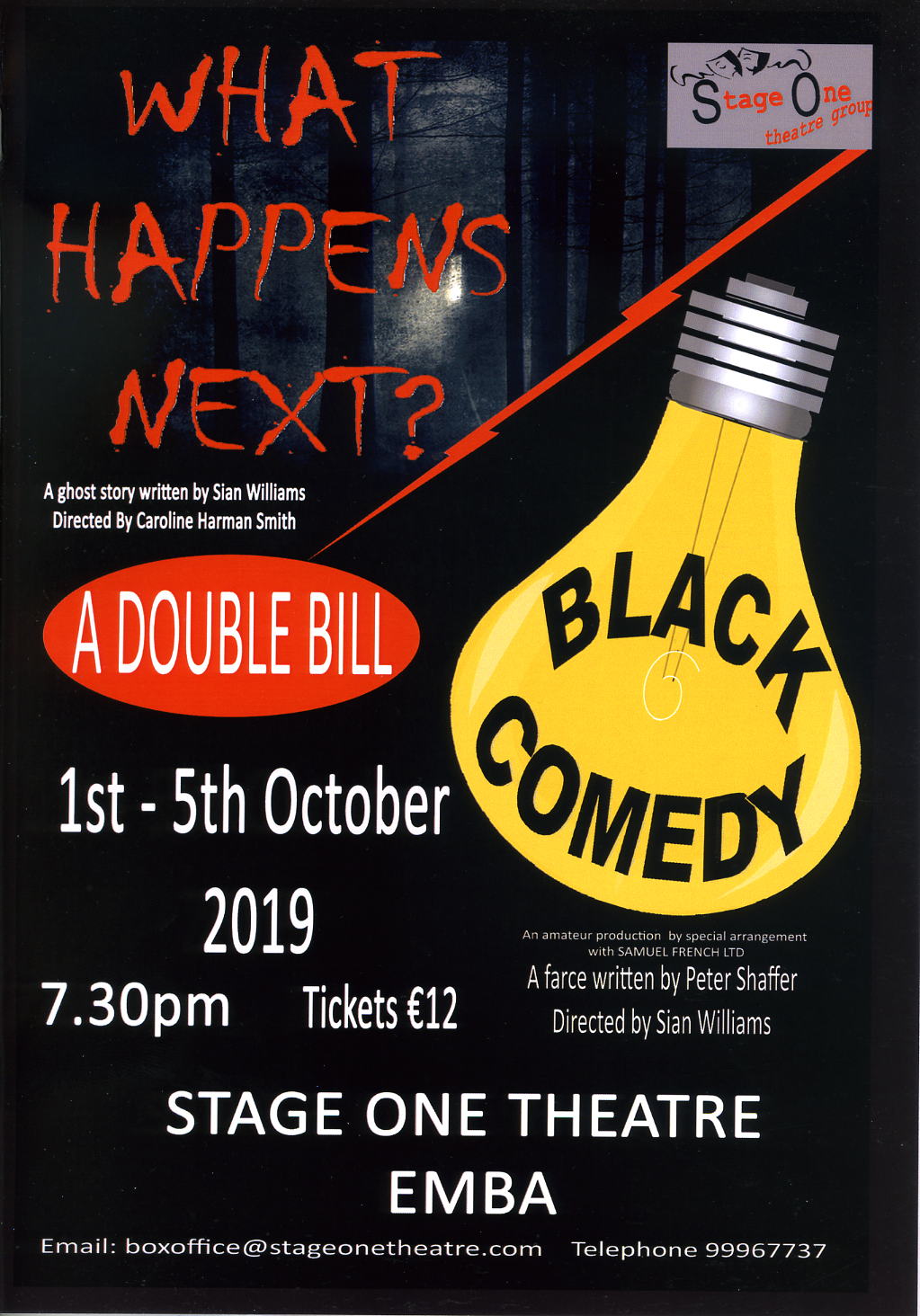 What Happens Next? and Black Comedy